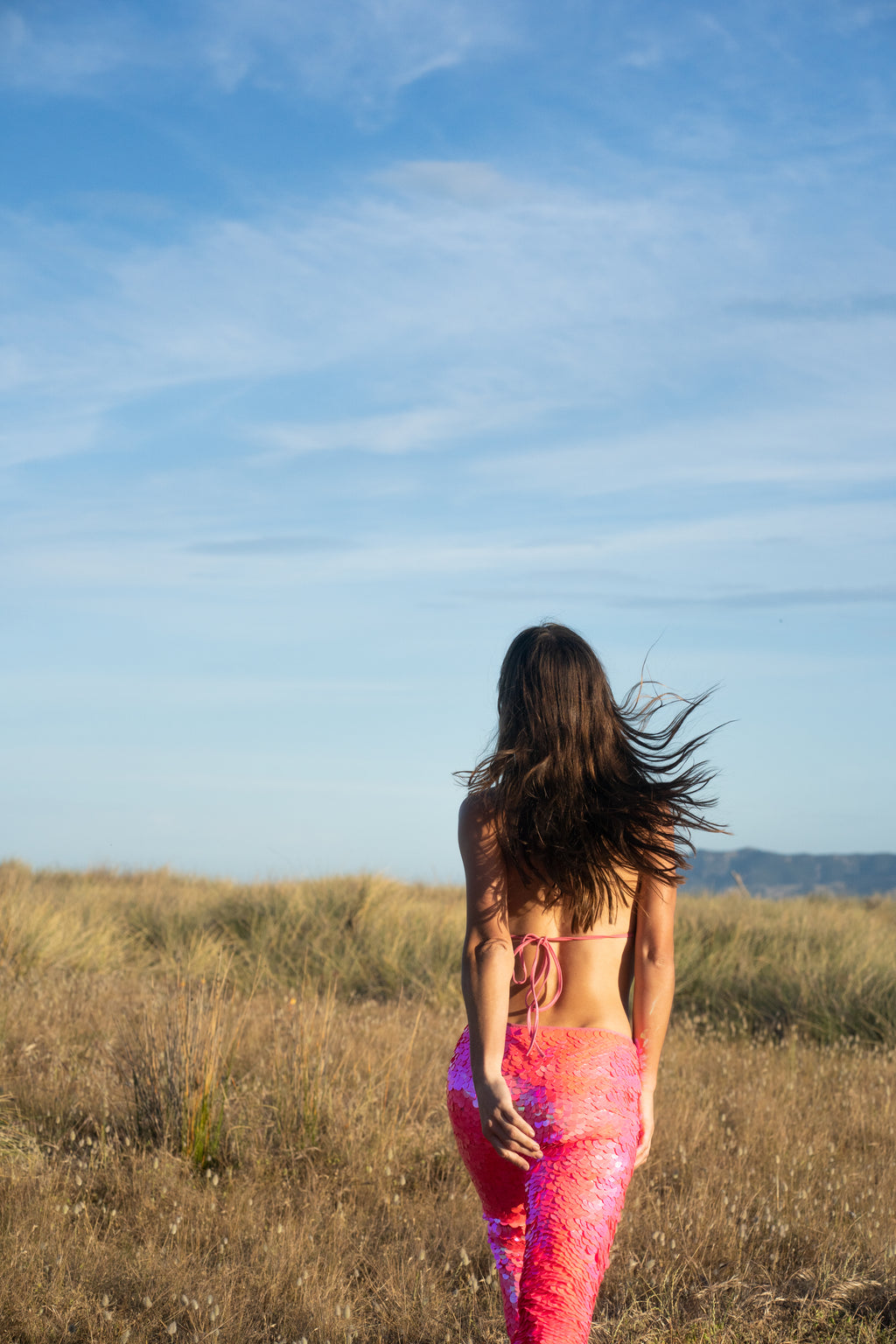 Sequin Flare Trousers