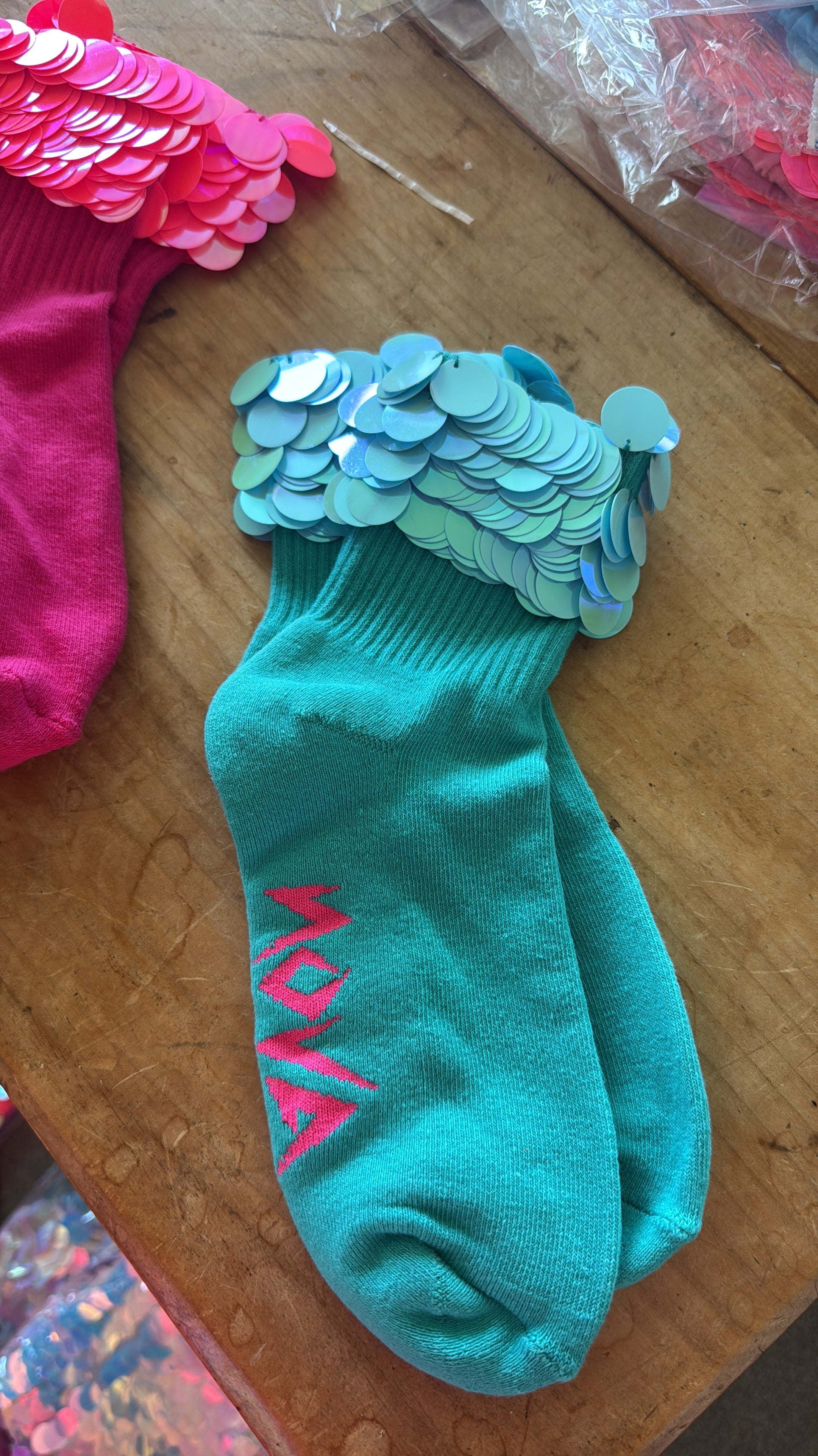Sequin Disco Socks